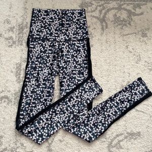 Emily Hsu Floral Stripe leggings